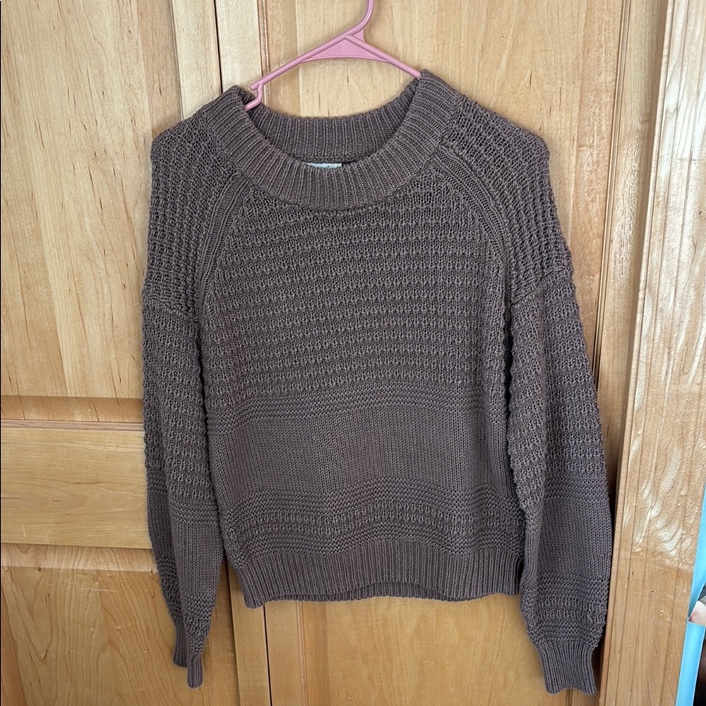 Women's Brown Knit Sweater